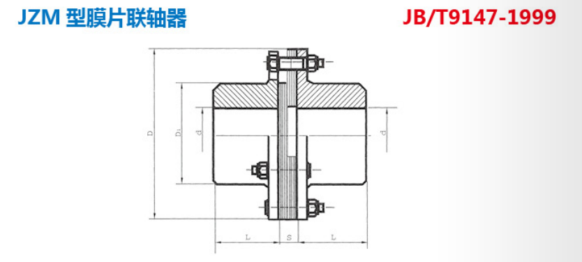 JZM型膜片聯軸器